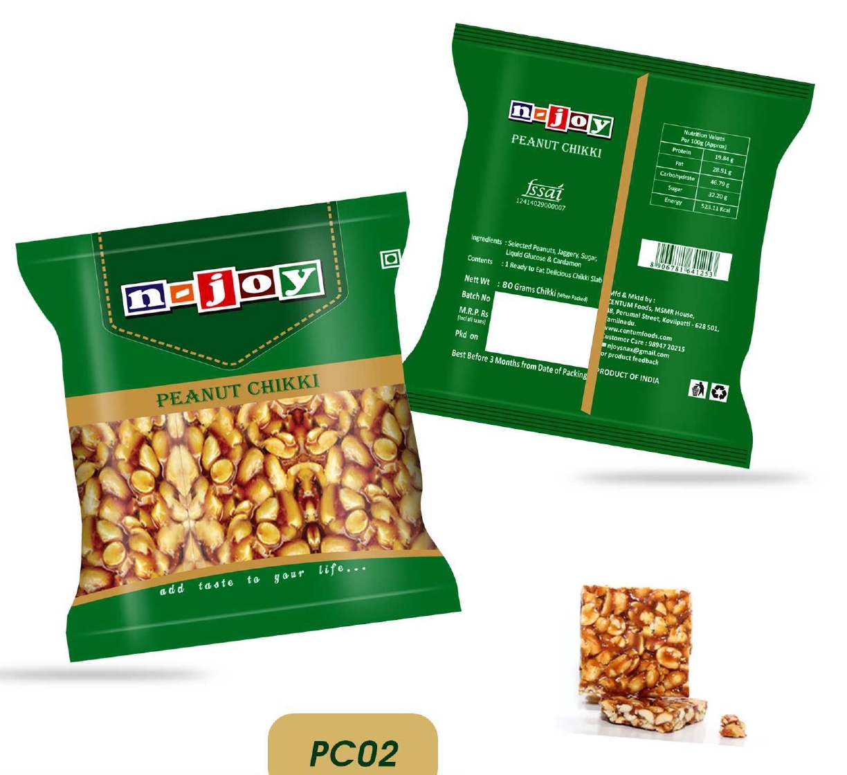 Peanut Chikki Slab 70G
